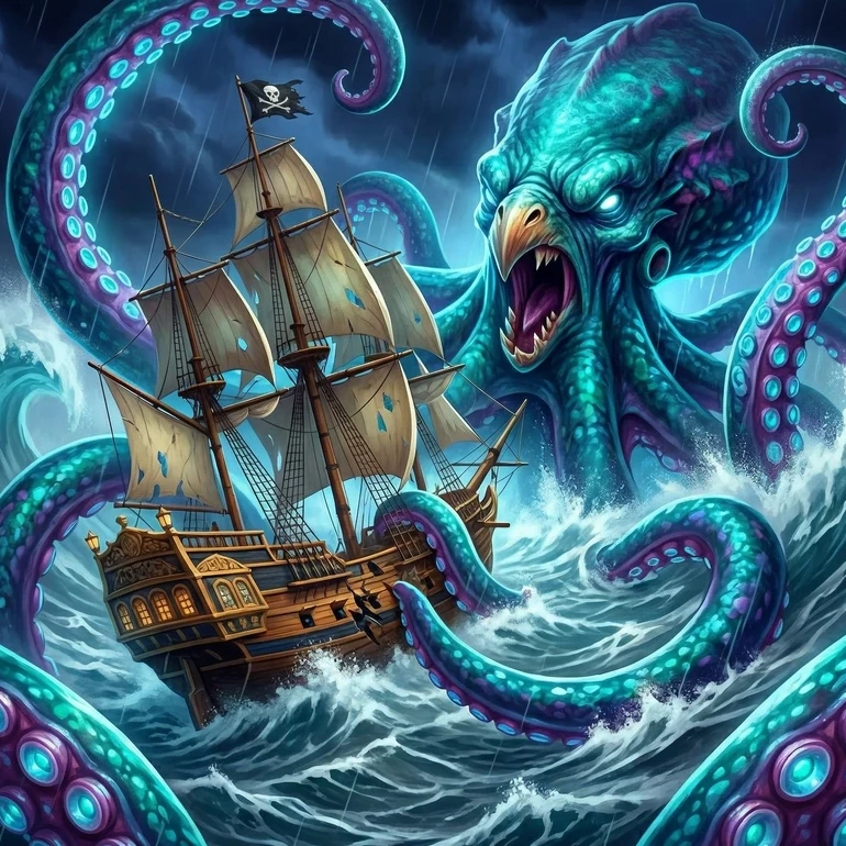 Release the Kraken at Casino Rocket pokies